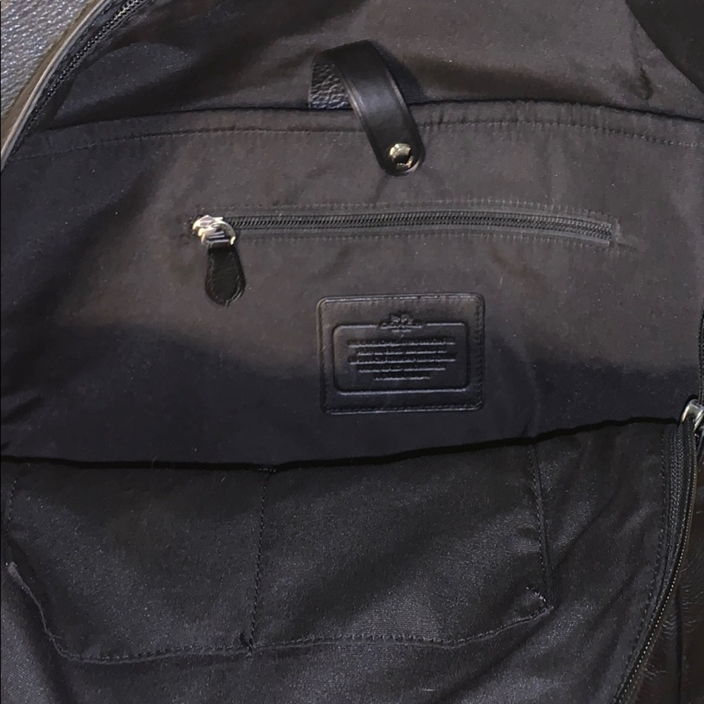 Coach Black Leather Backpack - image 2